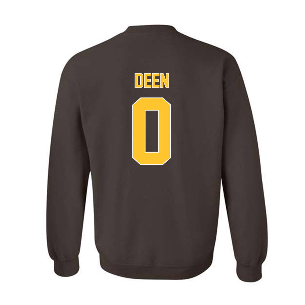 Wyoming - NCAA Football : Tyson Deen - Classic Shersey Crewneck Sweatshirt-1