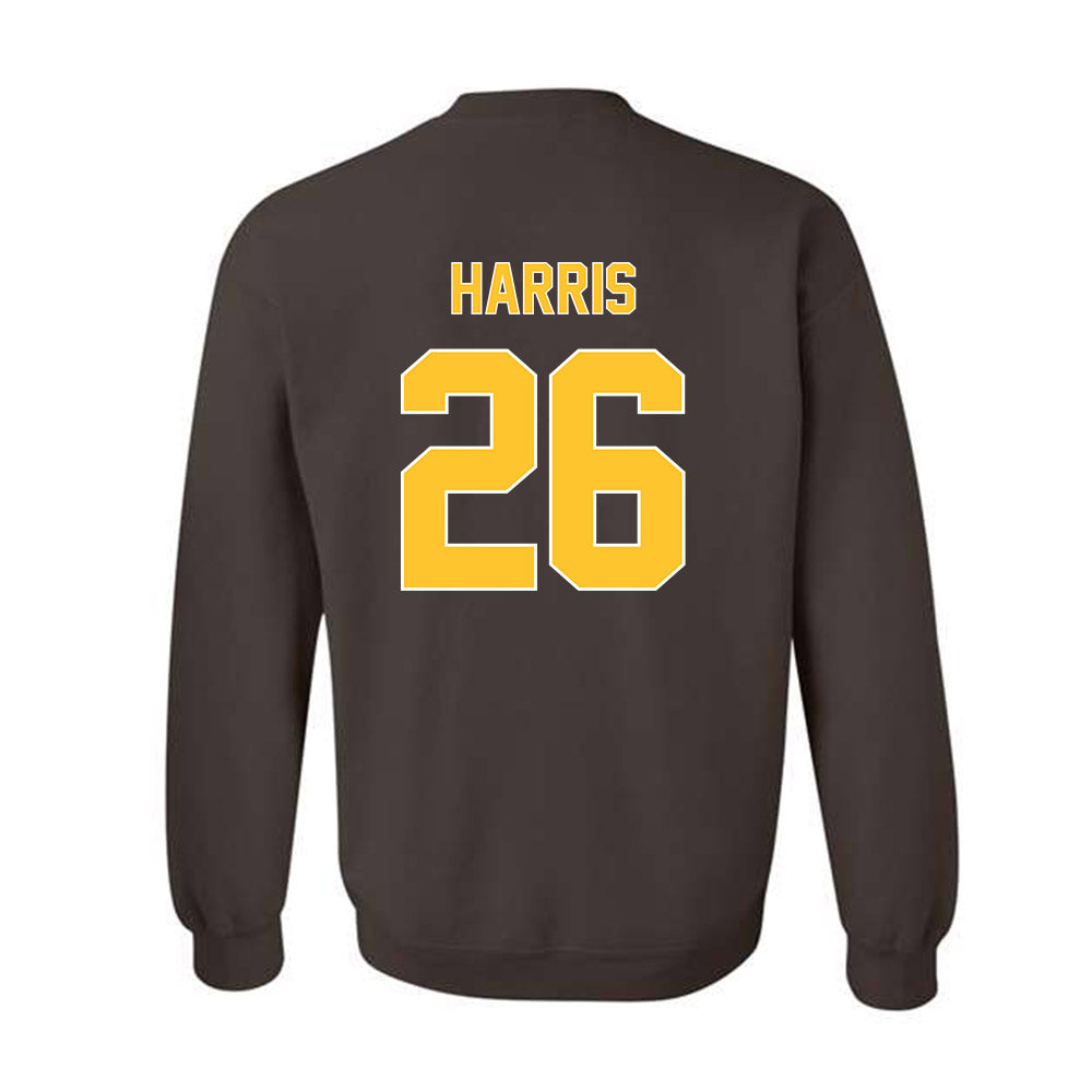 Wyoming - NCAA Football : Samuel Harris - Classic Shersey Crewneck Sweatshirt-1