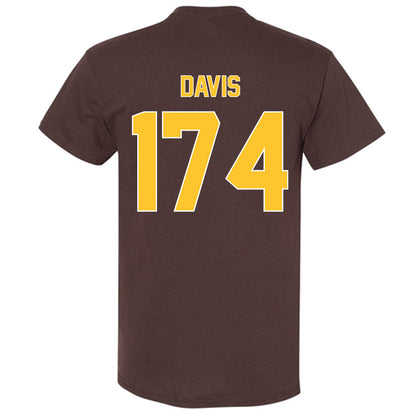 Wyoming - NCAA Wrestling : Riley Davis - Classic Shersey T-Shirt-1