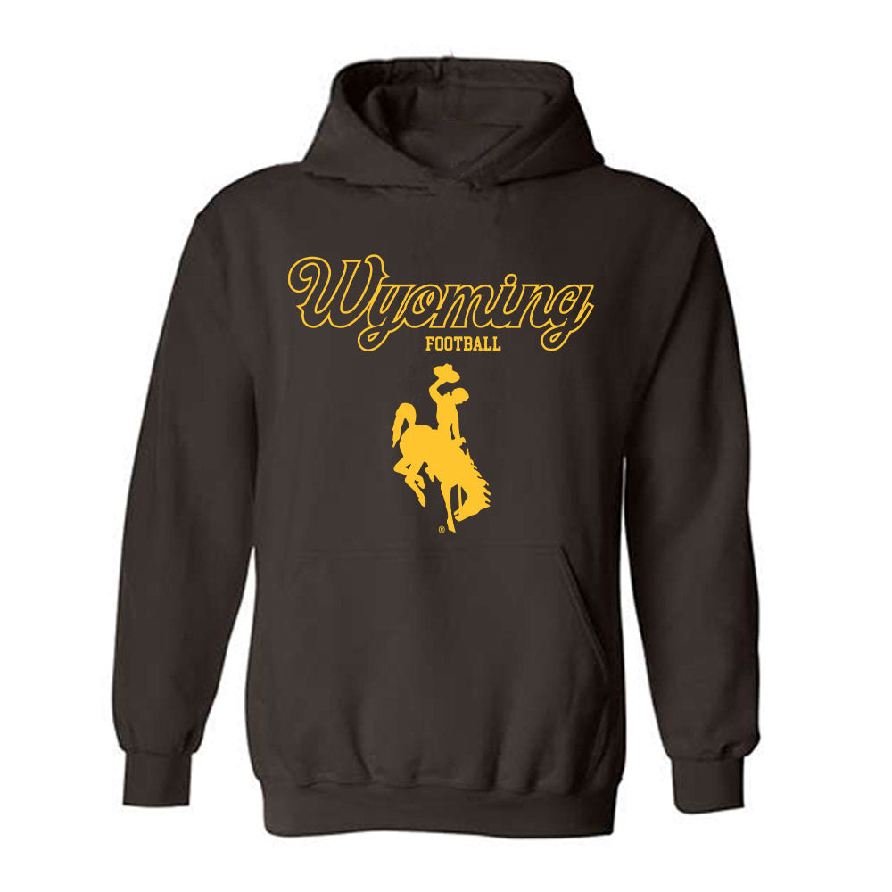 Wyoming - NCAA Football : Jonathan Pearcy - Classic Shersey Hooded Sweatshirt-0