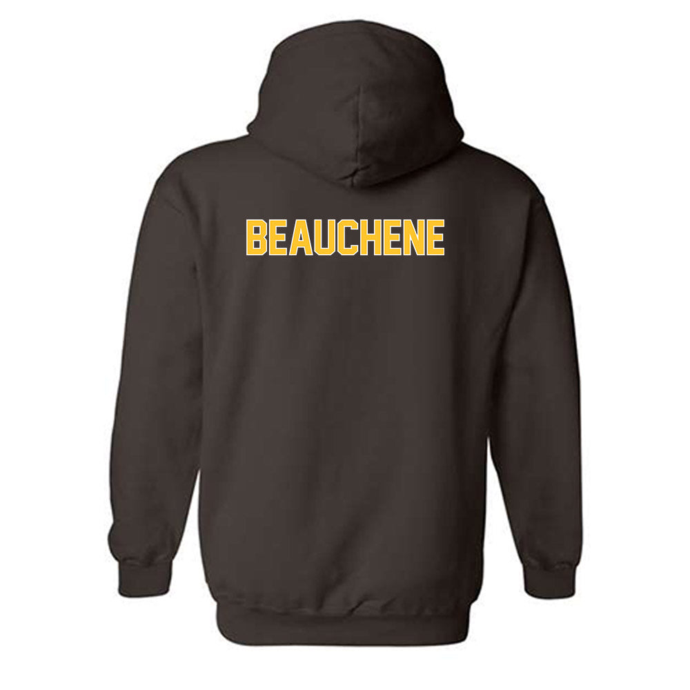 Wyoming - NCAA Women's Swimming & Diving : Katherine Beauchene - Classic Shersey Hooded Sweatshirt-1