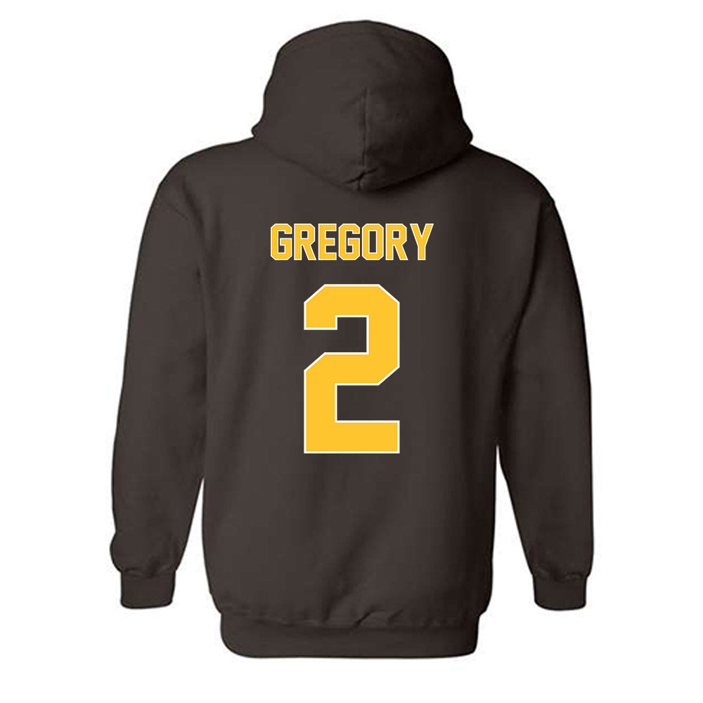 Wyoming - NCAA Women's Volleyball : Jillian Gregory - Classic Shersey Hooded Sweatshirt-1