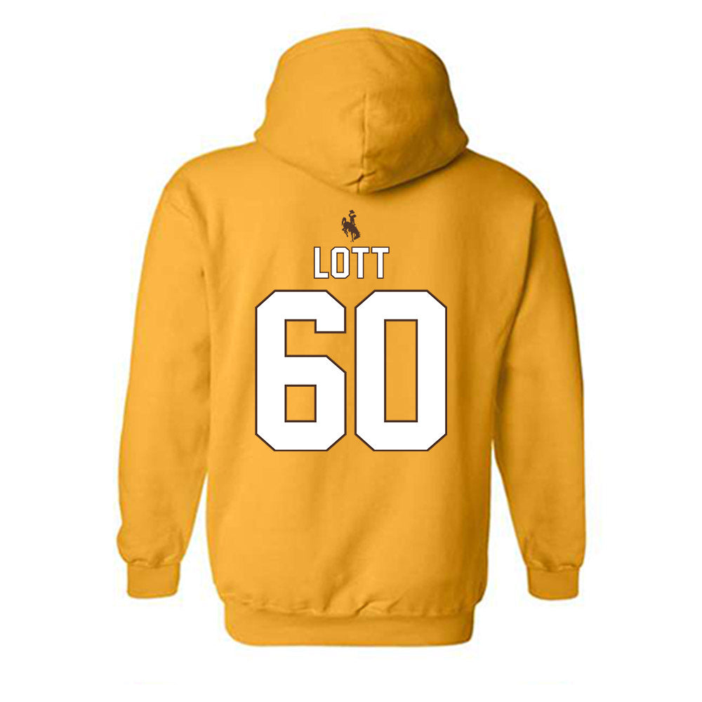 Wyoming - NCAA Football : Grant Lott - Hooded Sweatshirt-1