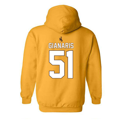 Wyoming - NCAA Football : Thaddeus Gianaris - Hooded Sweatshirt-1