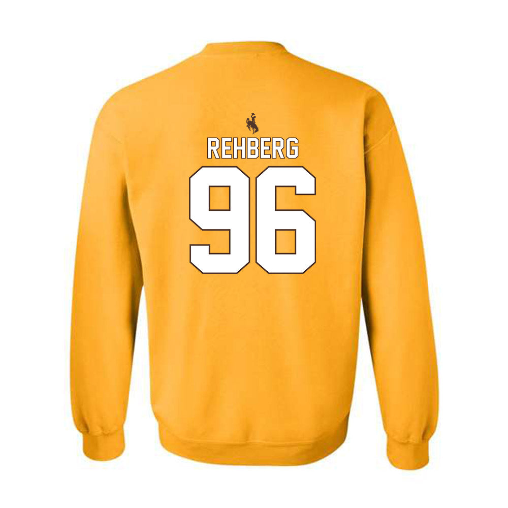 Wyoming - NCAA Football : Henry Rehberg - Crewneck Sweatshirt-1