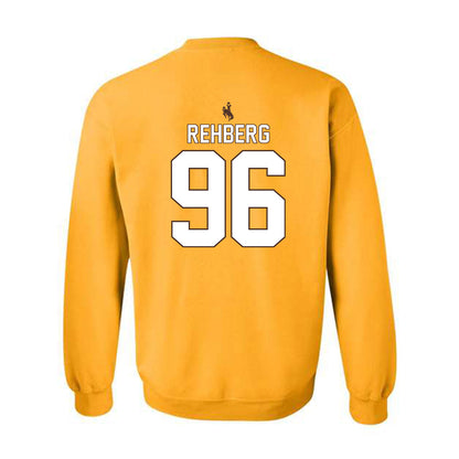 Wyoming - NCAA Football : Henry Rehberg - Crewneck Sweatshirt-1