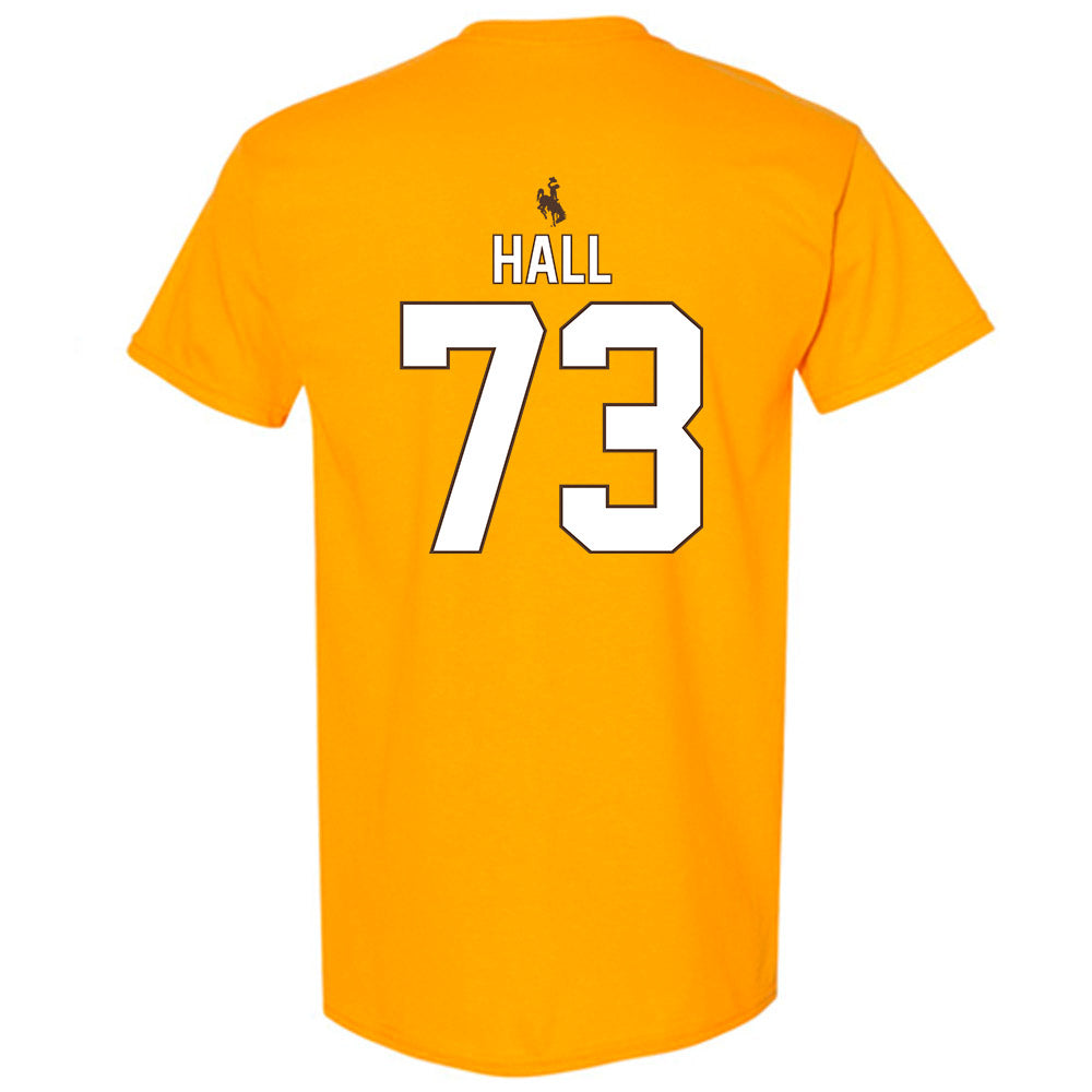 Wyoming - NCAA Football : Caleb Hall - T-Shirt-1