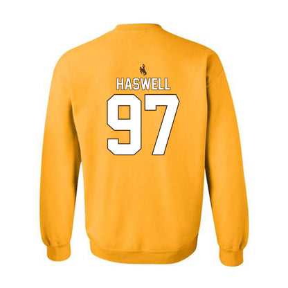 Wyoming - NCAA Football : Alexander Haswell - Crewneck Sweatshirt-1