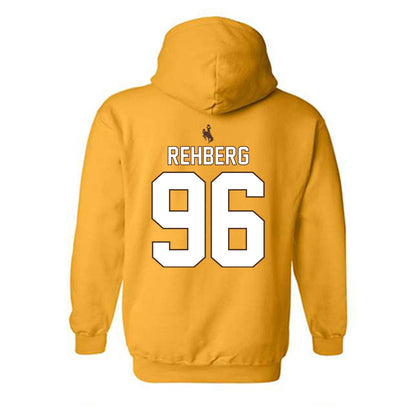 Wyoming - NCAA Football : Henry Rehberg - Hooded Sweatshirt-1