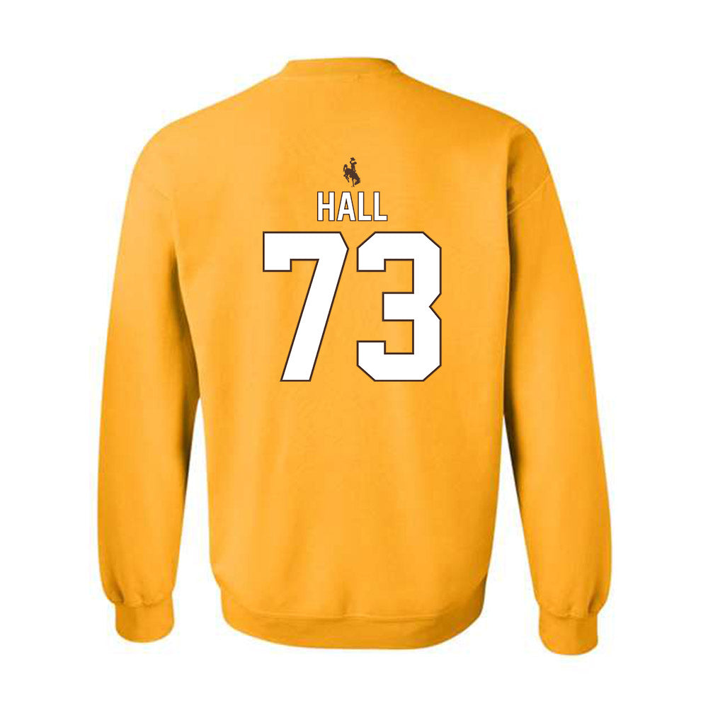 Wyoming - NCAA Football : Caleb Hall - Crewneck Sweatshirt-1