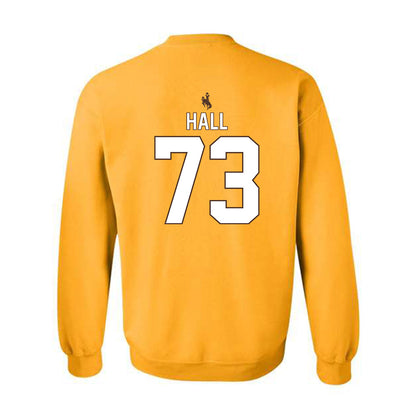Wyoming - NCAA Football : Caleb Hall - Crewneck Sweatshirt-1