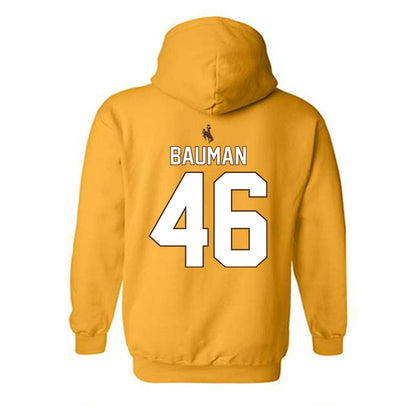 Wyoming - NCAA Football : Dash Bauman - Hooded Sweatshirt