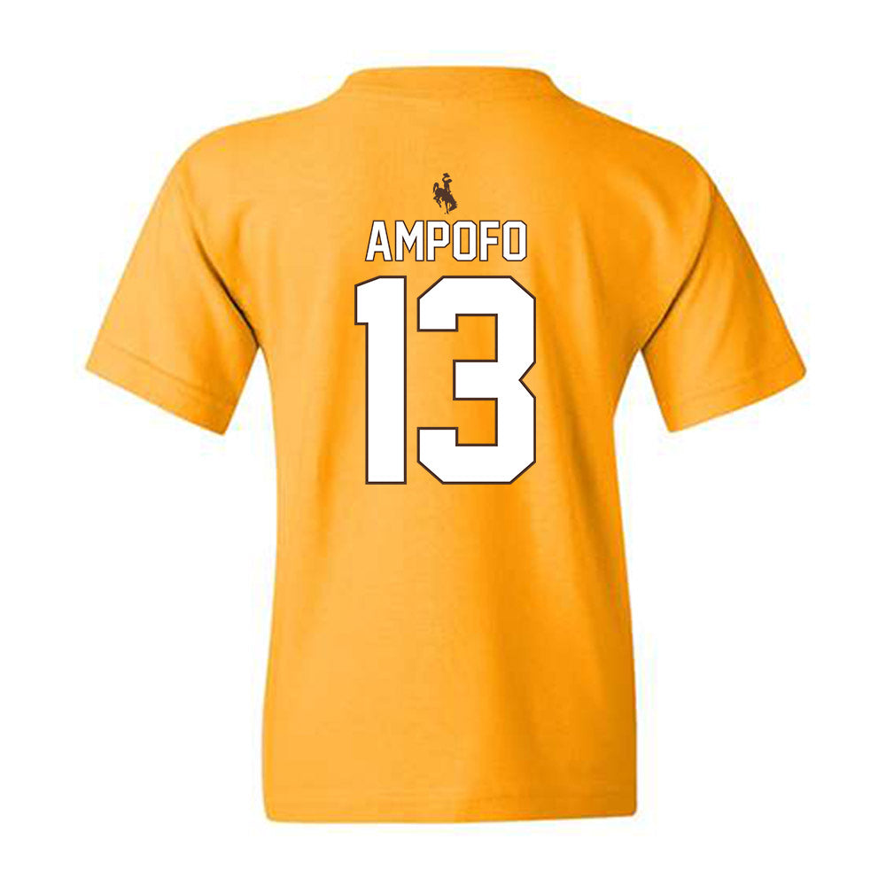 Wyoming - NCAA Football : Elvin Ampofo - Youth T-Shirt-1