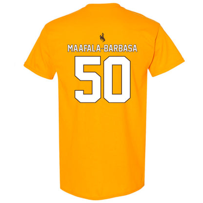 Wyoming - NCAA Football : Tanielu Maafala-Barbasa - T-Shirt-1