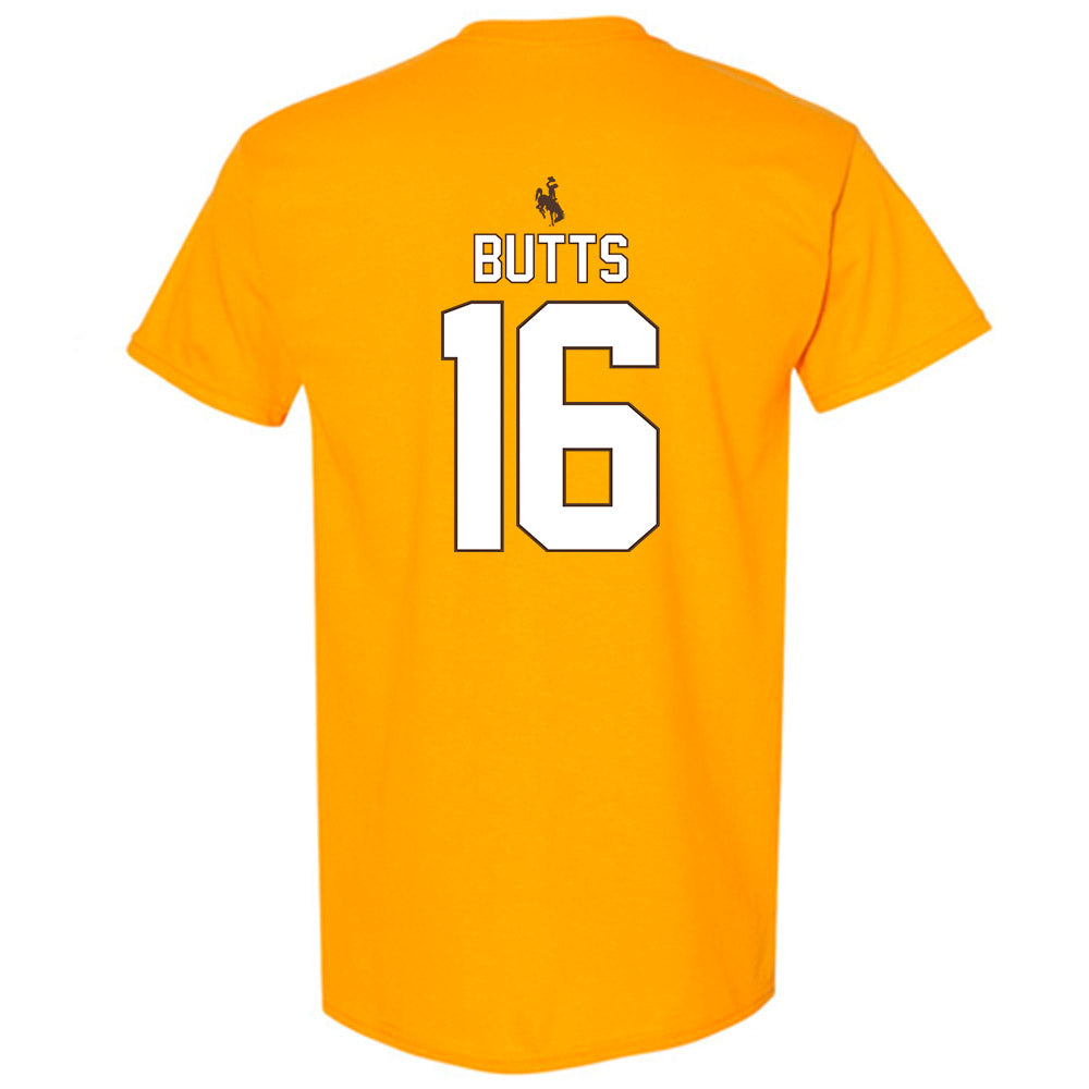 Wyoming - NCAA Football : Karson Butts - T-Shirt-1