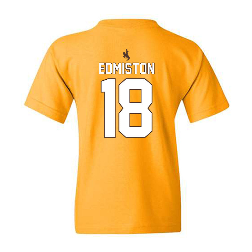 Wyoming - NCAA Football : Bart Edmiston - Youth T-Shirt-1