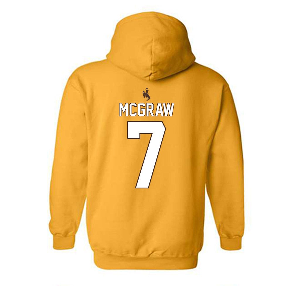 Wyoming - NCAA Football : Junus McGraw - Hooded Sweatshirt-1