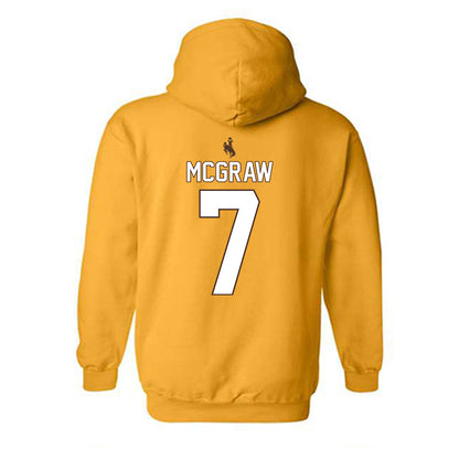 Wyoming - NCAA Football : Junus McGraw - Hooded Sweatshirt-1