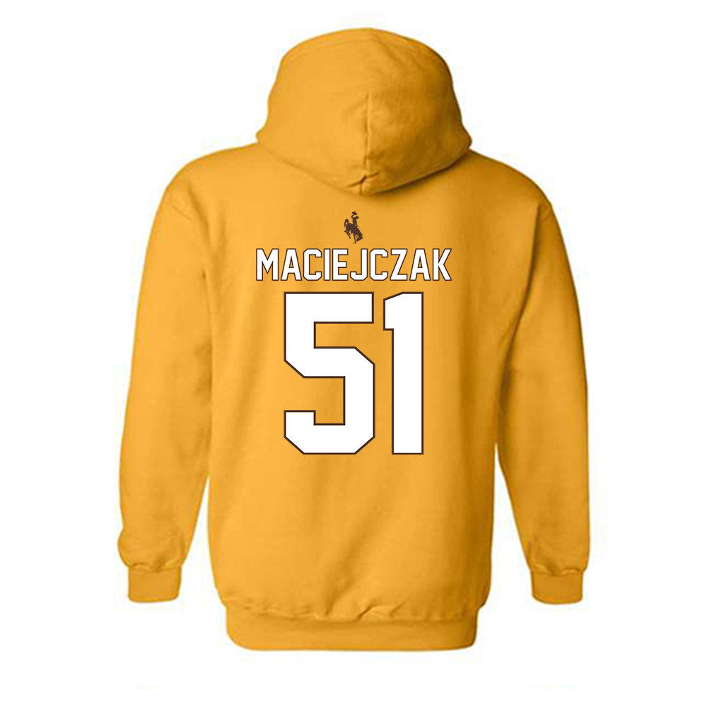 Wyoming - NCAA Football : Jason Maciejczak - Hooded Sweatshirt-1