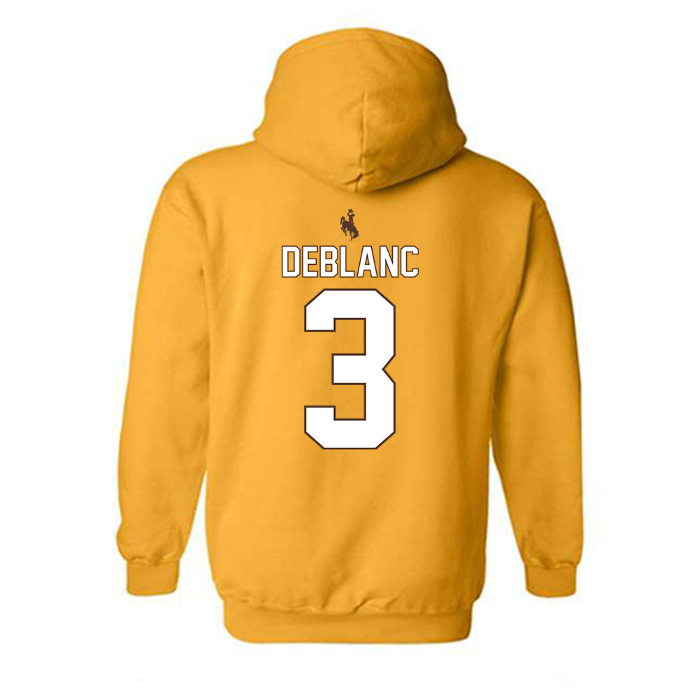 Wyoming - NCAA Football : Deion DeBlanc - Hooded Sweatshirt-1