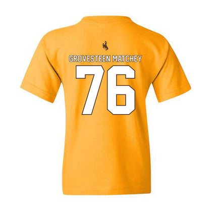 Wyoming - NCAA Football : Quinn Grovesteen Matchey - Youth T-Shirt