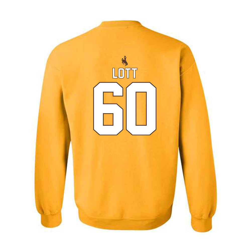Wyoming - NCAA Football : Grant Lott - Crewneck Sweatshirt-1