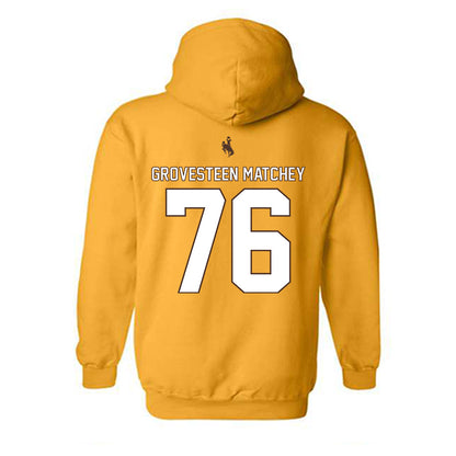 Wyoming - NCAA Football : Quinn Grovesteen Matchey - Hooded Sweatshirt