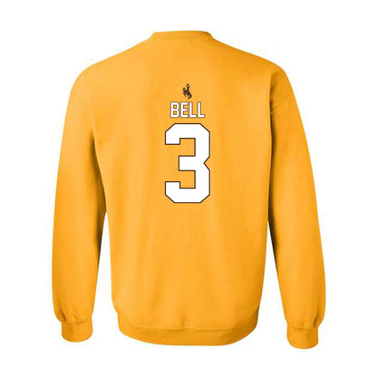 Wyoming - NCAA Football : Ian Bell - Crewneck Sweatshirt-1