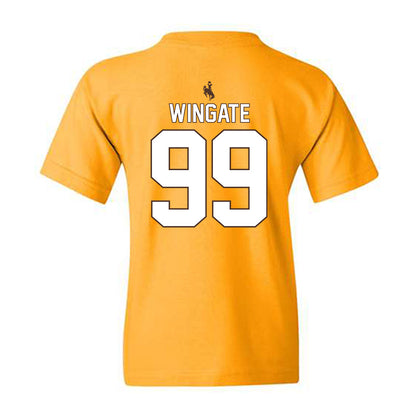 Wyoming - NCAA Football : Donnie Wingate - Youth T-Shirt-1