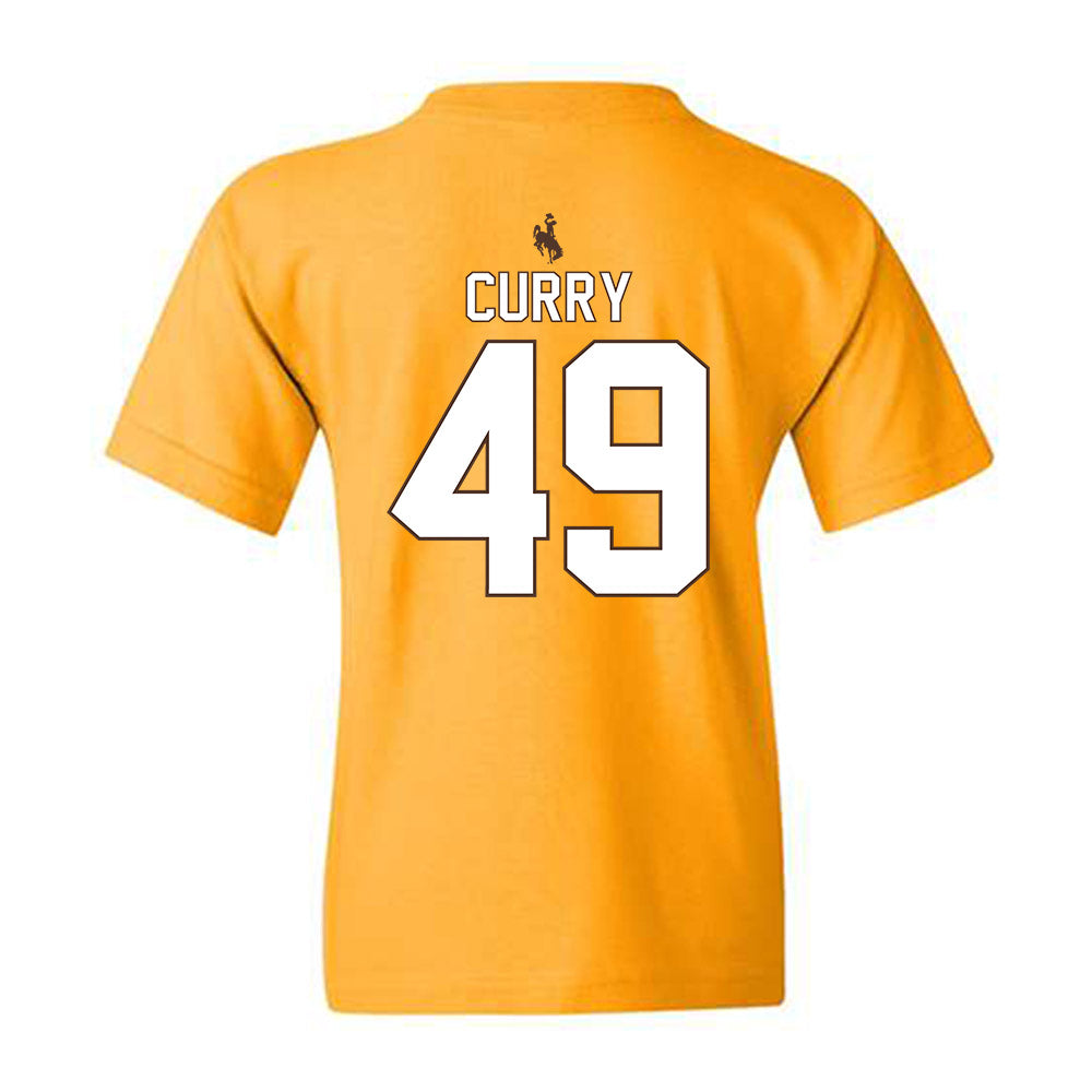 Wyoming - NCAA Football : Nathan Curry - Youth T-Shirt-1