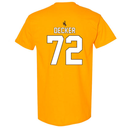 Wyoming - NCAA Football : Pierce Decker - T-Shirt-1
