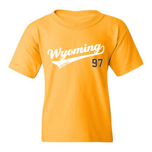 Wyoming - NCAA Football : Alexander Haswell - Youth T-Shirt-0