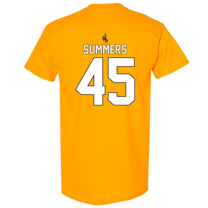 Wyoming - NCAA Men's Basketball : Neil Summers - Classic Shersey T-Shirt-1