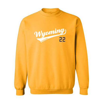 Wyoming - NCAA Men's Basketball : Parker Gerrits - Classic Shersey Crewneck Sweatshirt-0