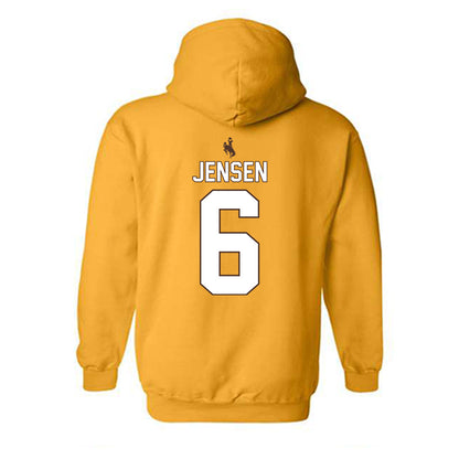 Wyoming - NCAA Women's Volleyball : Ruby Jensen - Classic Shersey Hooded Sweatshirt-1