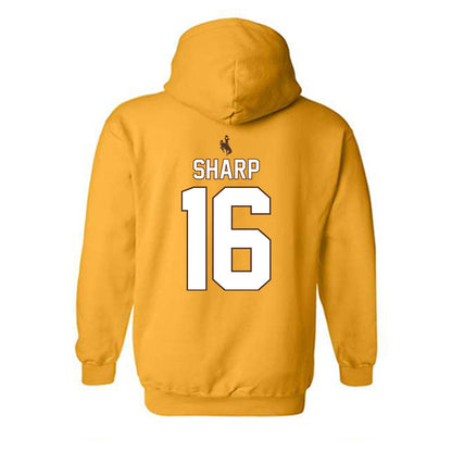 Wyoming - NCAA Women's Volleyball : Reagan Sharp - Classic Shersey Hooded Sweatshirt-1