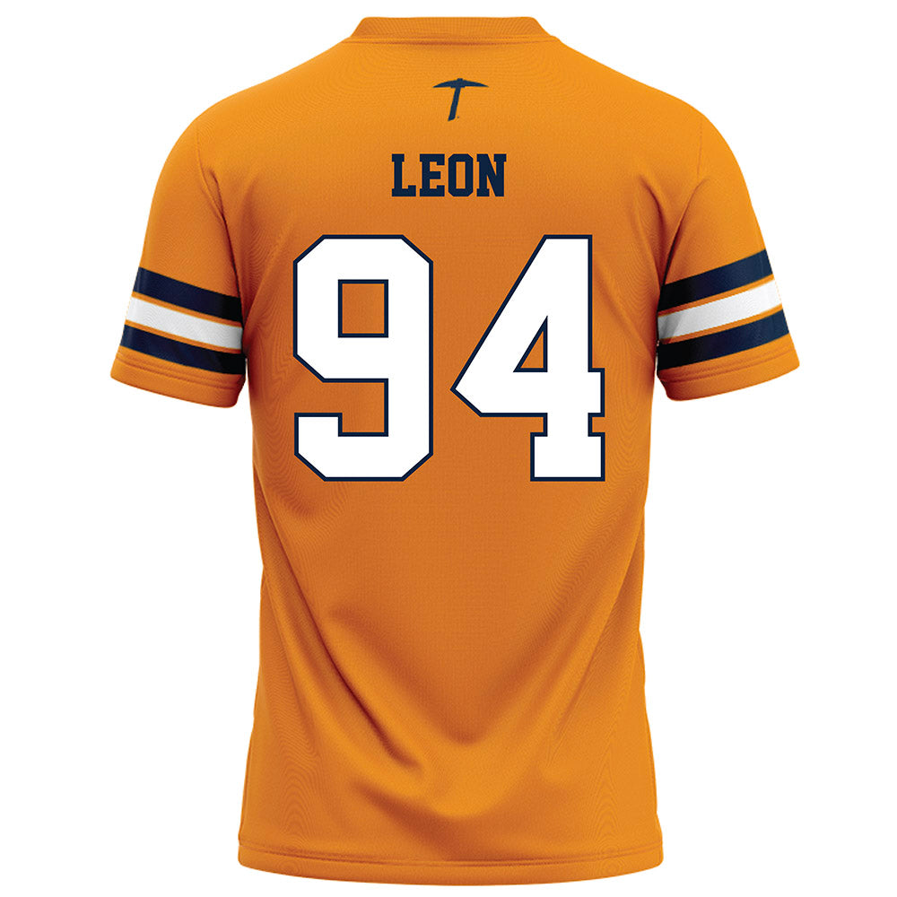 UTEP - NCAA Football : Jimmy Leon - Orange Football Jersey-1