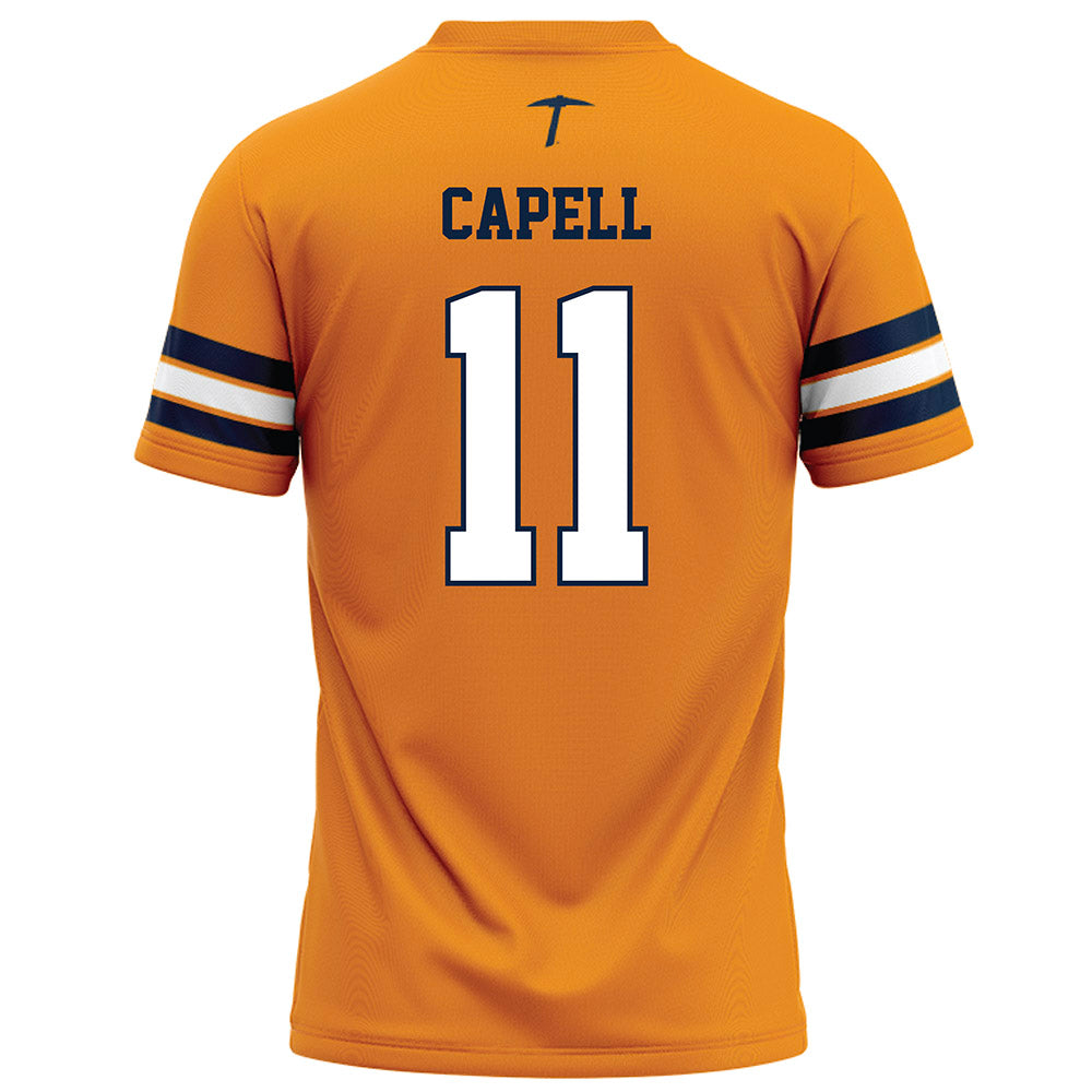 UTEP - NCAA Football : Royal Capell - Orange Football Jersey-1