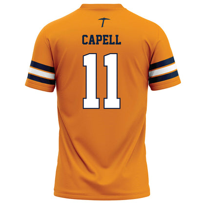 UTEP - NCAA Football : Royal Capell - Orange Football Jersey-1