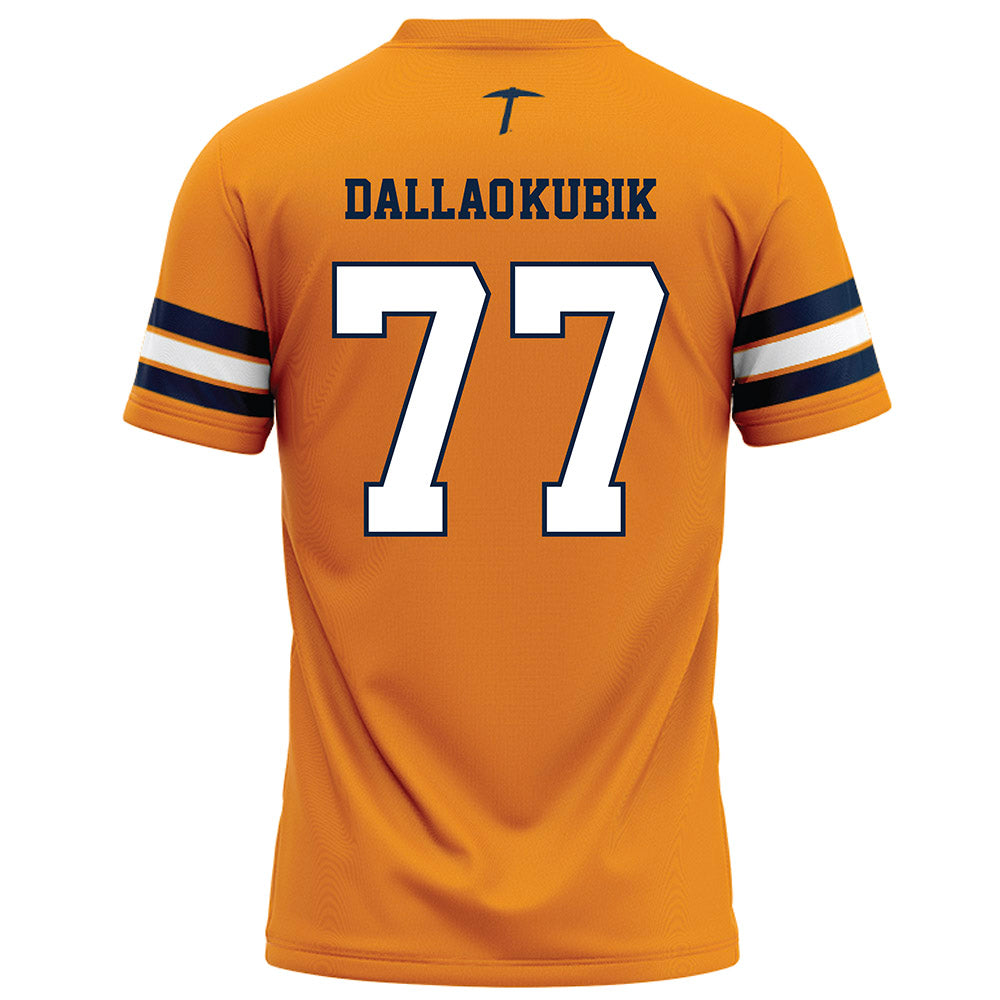UTEP - NCAA Football : Wesley Dallao-Kubik - Orange Football Jersey-1