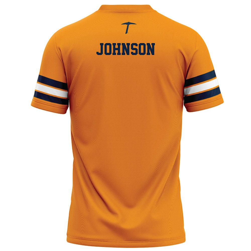 UTEP - NCAA Football : Grayson Johnson - Orange Football Jersey-1