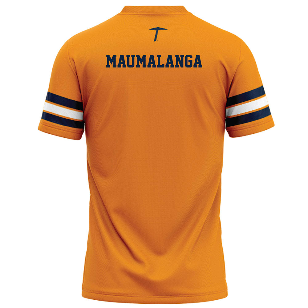 UTEP - NCAA Football : Isaiah Maumalanga - Orange Football Jersey-1