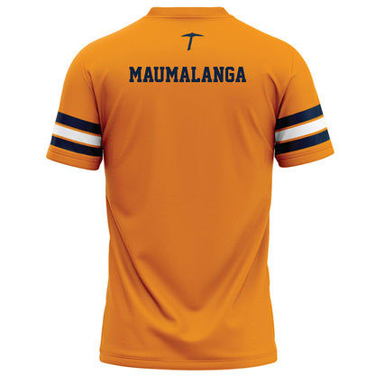 UTEP - NCAA Football : Isaiah Maumalanga - Orange Football Jersey-1
