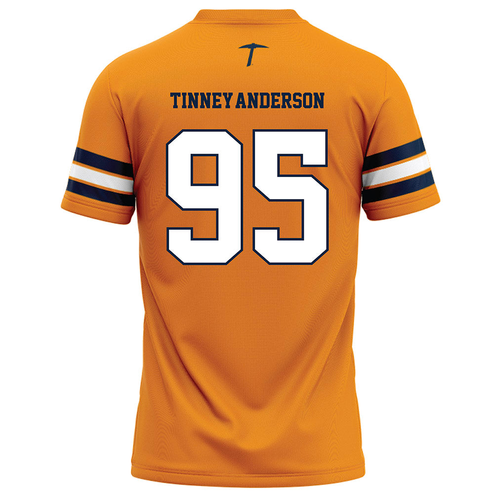 UTEP - NCAA Football : DAdrian Tinney-Anderson - Orange Football Jersey-1