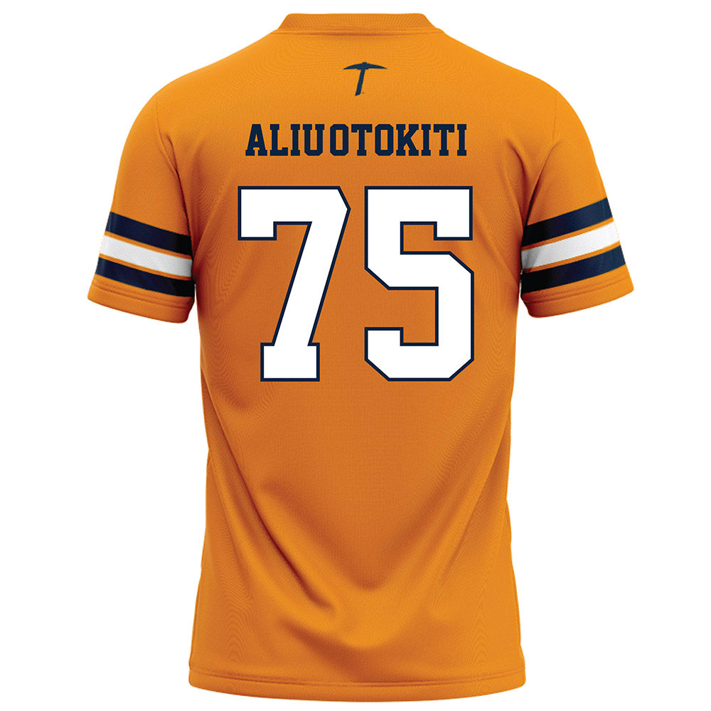 UTEP - NCAA Football : Omoruyi Aliu-Otokiti - Orange Football Jersey-1