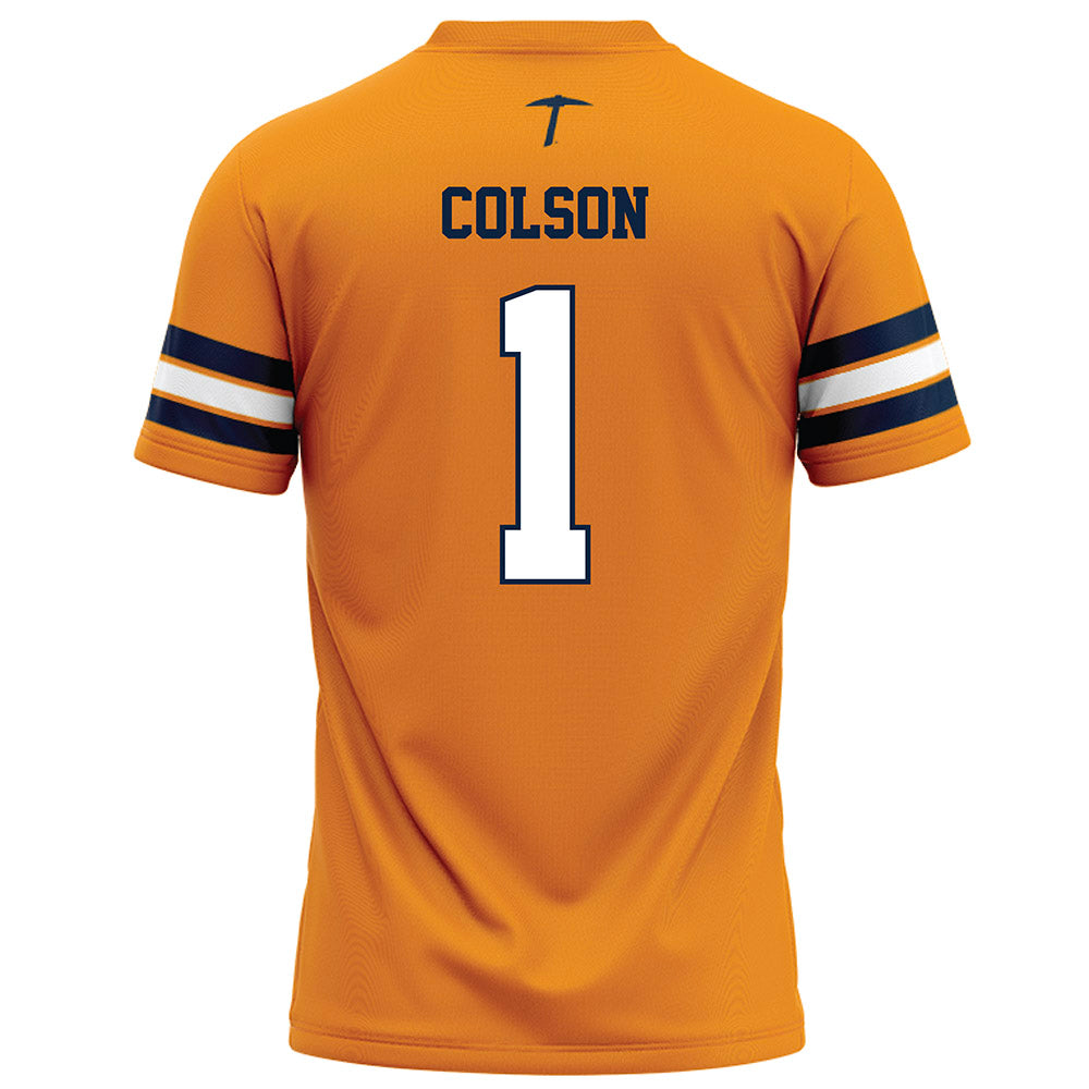 UTEP - NCAA Football : Elliott Colson - Orange Football Jersey-1