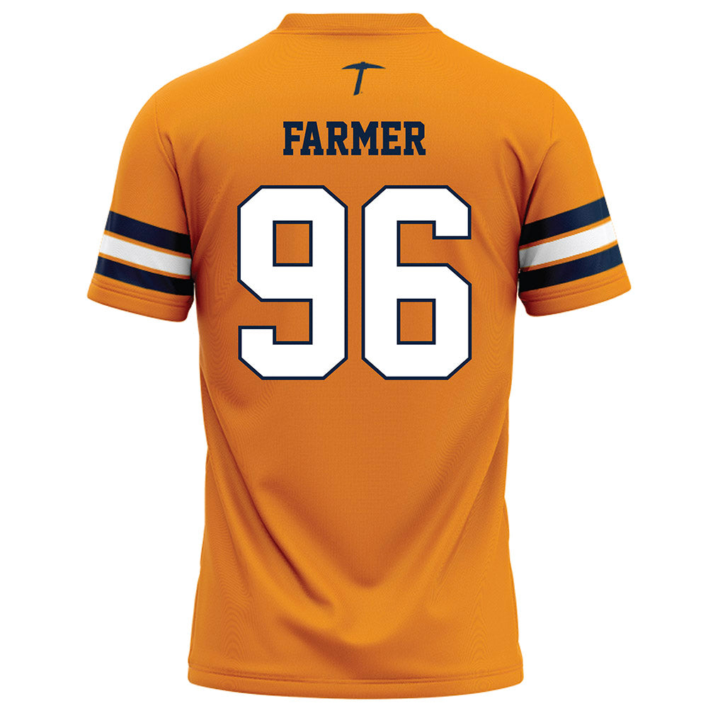 UTEP - NCAA Football : Kelton Farmer - Orange Football Jersey-1