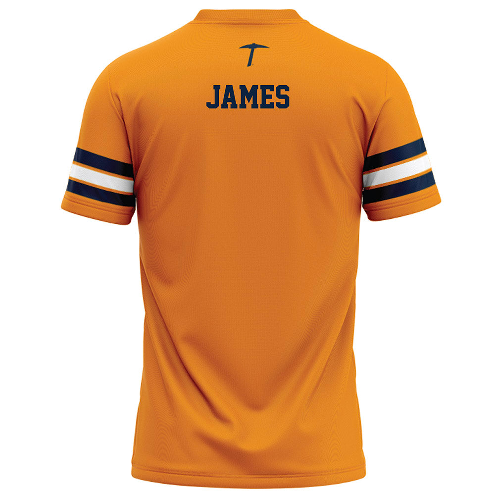 UTEP - NCAA Football : Caynan James - Orange Football Jersey-1