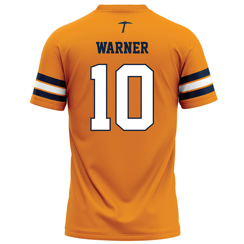 UTEP - NCAA Football : Chad Warner - Orange Football Jersey-1
