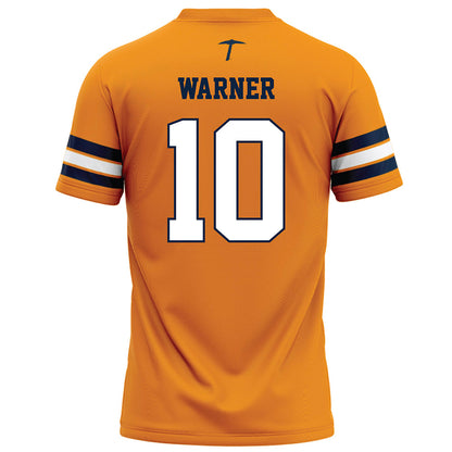 UTEP - NCAA Football : Chad Warner - Orange Football Jersey-1